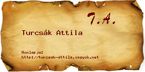 Turcsák Attila névjegykártya