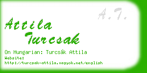attila turcsak business card